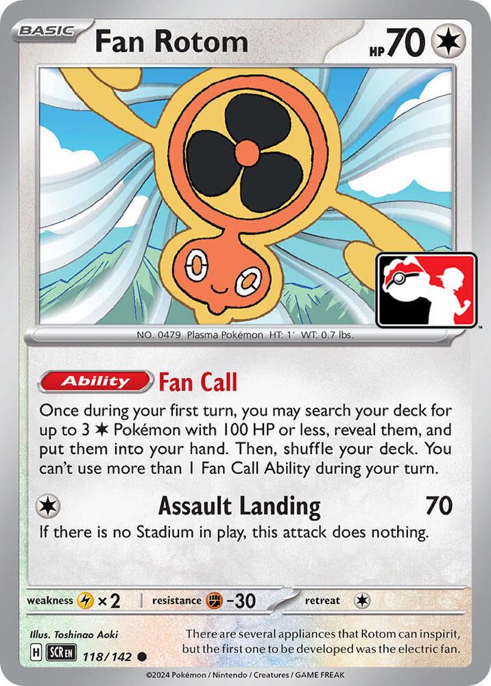 Stellar Crown Fan Rotom [Prize-Pack] Pokémon card